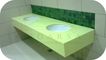 Cubierta para lavabo en Krion Yellow Light